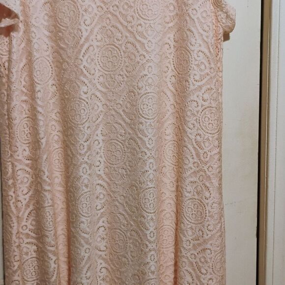 Espresso Soft Pink Lace Mini Dress - Picture 6 of 12